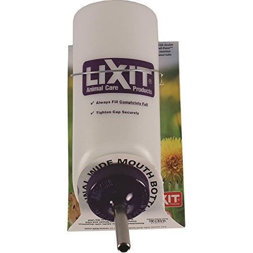 Lixit Natural Wide Mouth Water Bottle for Pets, 2.4-Ounce