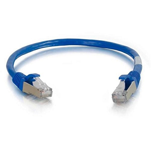 C2G/Cables to Go 27241 Cat5E Molded Shielded Patch Cable, Blue (3 Feet/0.91 Meters)