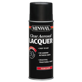Minwax 15200 Gloss Brushing Lacquer Spray, Clear, 12.25-Ounce