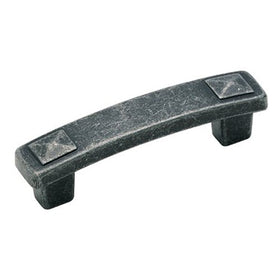Amerock BP4428-WI Forgings Pyramid 3-Inch Pull, Wrought Iron