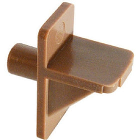 Slide-Co 241945 Shelf Support Peg, 1/4-Inch, Brown Plastic,(Pack of 12)