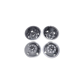 Pacific Dualies 35-1608 Polished 16 Inch 8 Lug Stainless Steel wheel Stimulator Kit for Ford E350/E450 2008-2018, F350 2WD & 4WD 1988-1998