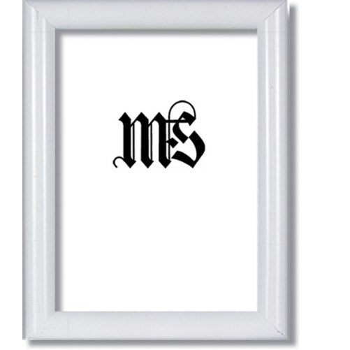 Imperial Frames 6 by 8-Inch/8 by 6-Inch Picture/Photo Frame, Round, White Molding