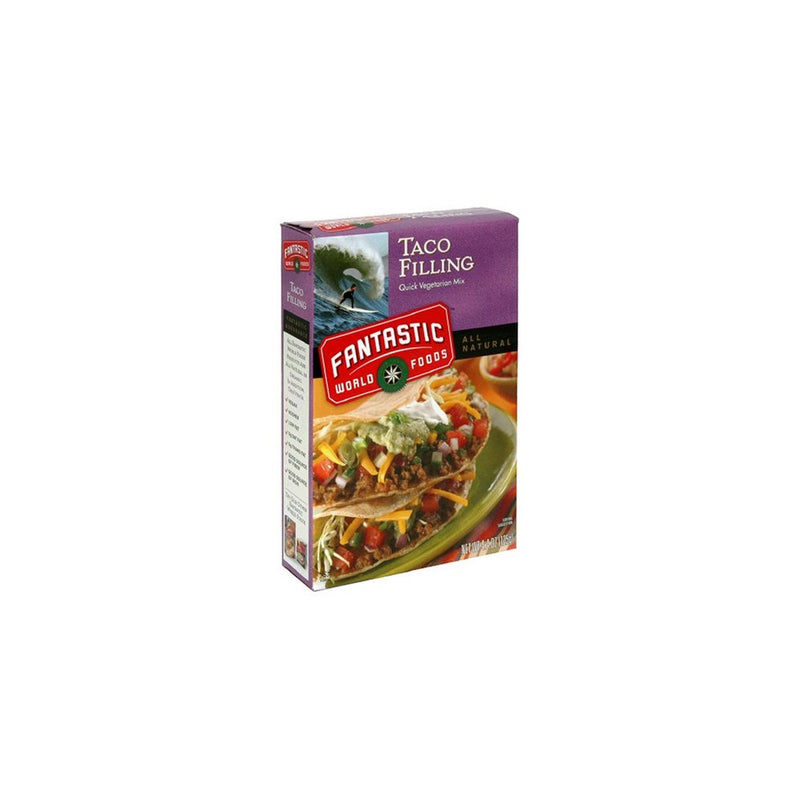 Fantastic World Foods Taco Filling, Quick Vegetarian Mix,Vegan, 4.4-Ounce Boxes (Pack of 12)