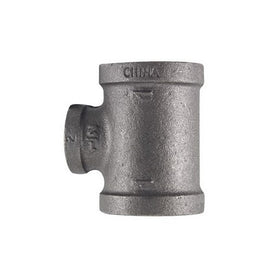 B & K Reducing Tee Malleable Black Iron 1 " X 1 " X 1/2 "