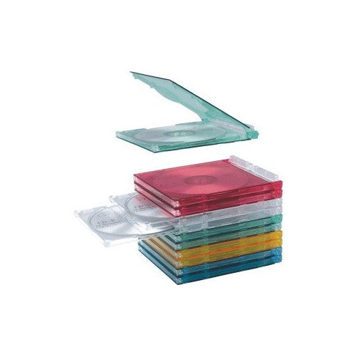 Compucessory 95500 Assorted Jewel Case Starter Kit w/Base & 5 Cases (CCS95500) Category: Jewel Cases, Sleeves and Pockets