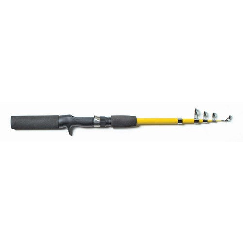 Eagle Claw Pack-IT Telescopic Spincast Rod, 1 Piece (Yellow, 5-Feet 6-Inch)
