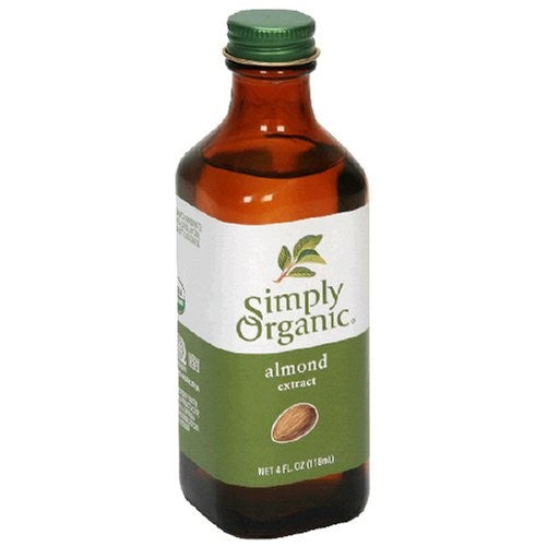 Simply Organic Almond Extract, Certified Organic, 4-Ounce Containers (Pack of 3)