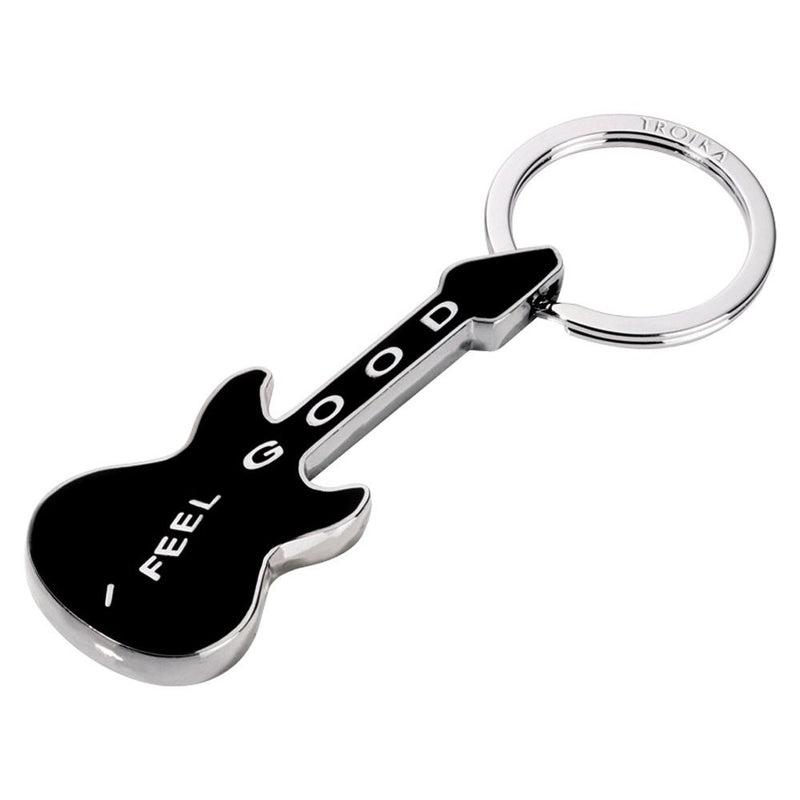 Troika I Feel Good Guitar Keyring (KR902BK)