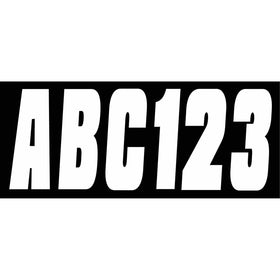 Hardline Products Series 350 Factory Matched 3-Inch Boat & PWC Registration Number Kit, Solid White