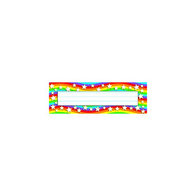 TREND enterprises, Inc. Star Rainbow Desk Toppers Name Plates, 36 ct