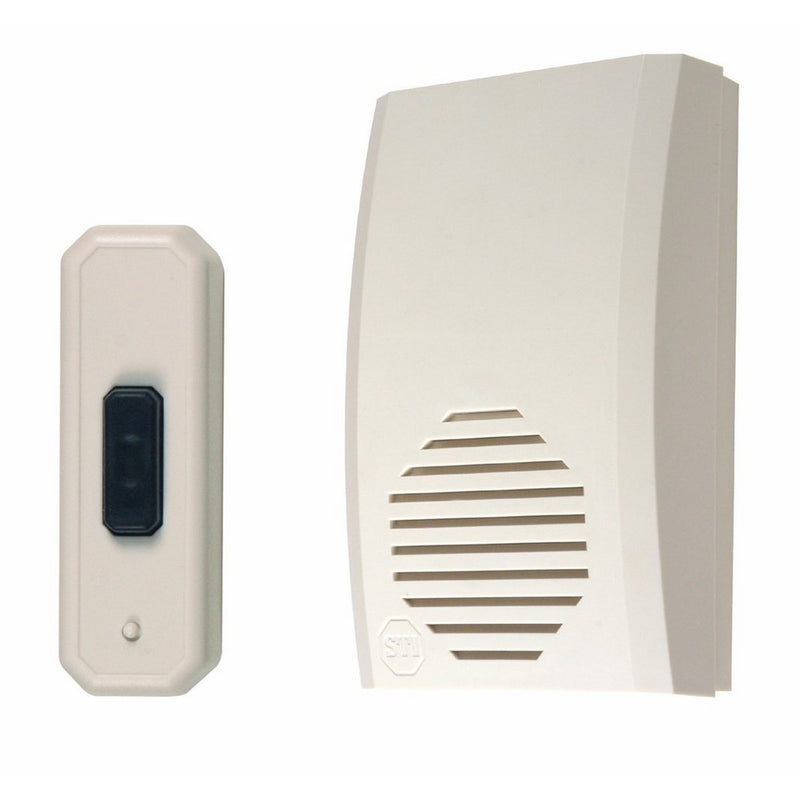 Safety Technology International STI-32500 Wireless Chime - Doorbell Button, Musical Entrance Alert Announces Guests or Customers