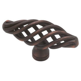 Liberty P0528A-VBR-C 64mm Large Birdcage Oval Kitchen Cabinet Hardware Knob