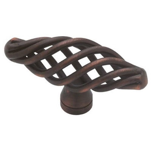 Liberty P0528A-VBR-C 64mm Large Birdcage Oval Kitchen Cabinet Hardware Knob