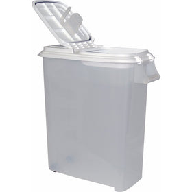 Buddeez XXLarge (80QT) Fresh Dry Dog & Cat Food Plastic Storage Container With Locking Flip Lid, Measuring Scoop (1 Cup) and Wheels For Kibble, Bird Seed, Rice and Bulk Food BPA Free