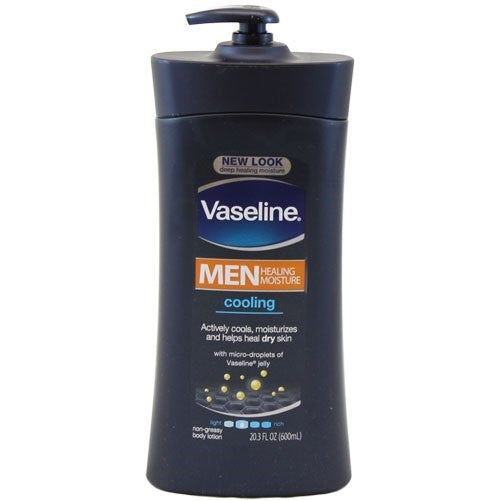 Vaseline Men's Cooling Hydration Body Lotion, 24.5-ounce Bottle