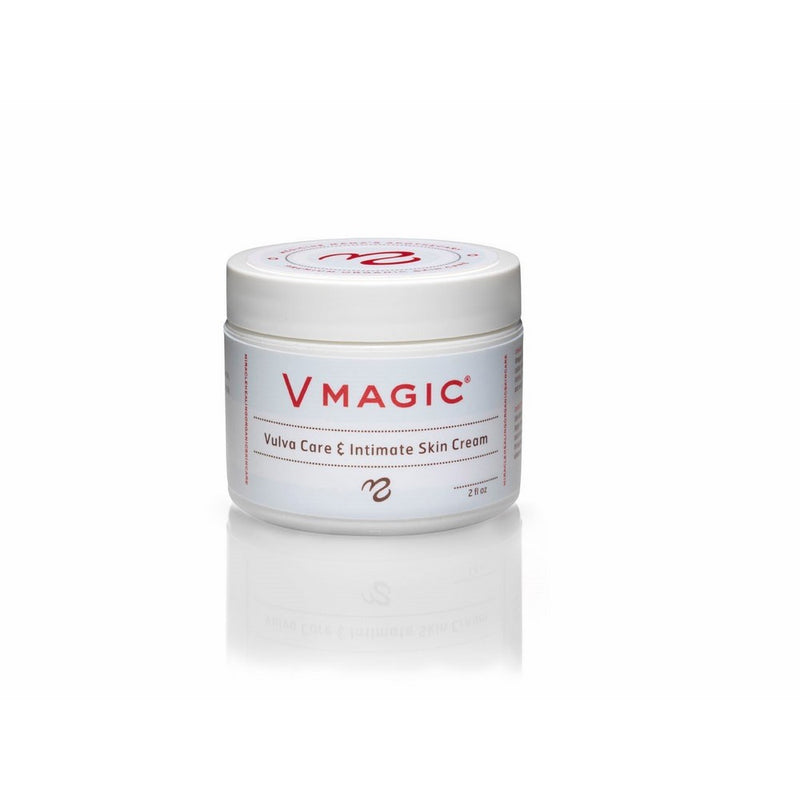 Vmagic Organic Vulva Balm & Intimate Skin Care, Vaginal Moisturizer & Personal Lubricant - Relieves Dryness, Itching, Burning, Redness, Chafing, Odor, Menopause Symptoms - Estrogen Free (2 Ounce)