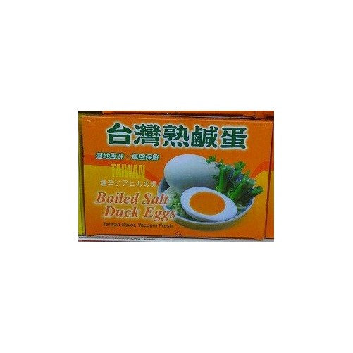 Taiwan Flavor, Vacuum Fresh Boiled Salt Duck Eggs 330g (6 Eggs in the box) (Pack of 1)