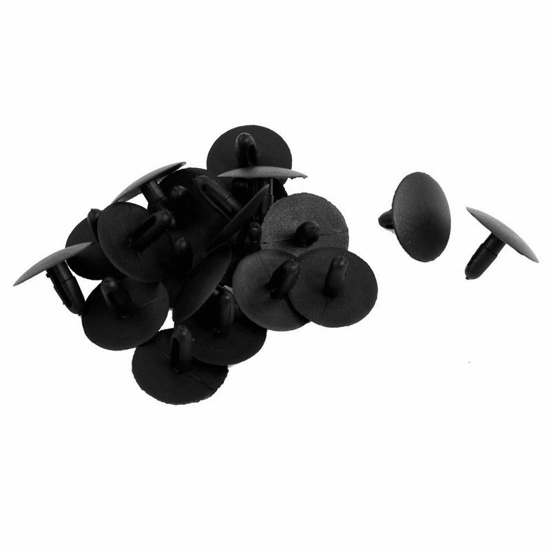 uxcell 20 Pcs Plastic Fastener Rivet Retainer Clips 7mm Dia
