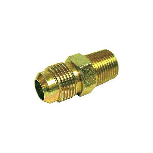 Jmf Flare Male Connector 3/4 " Flare X 1/2 " Mpt Yellow Brass Lead Free
