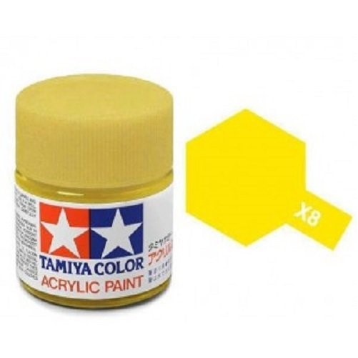 Tamiya Models X-8 Mini Acrylic Paint, Lemon Yellow