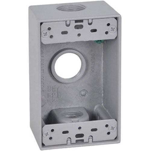 Master Electrician FSB75-3 Weatherproof 1 Gang Rectangular Outlet Box