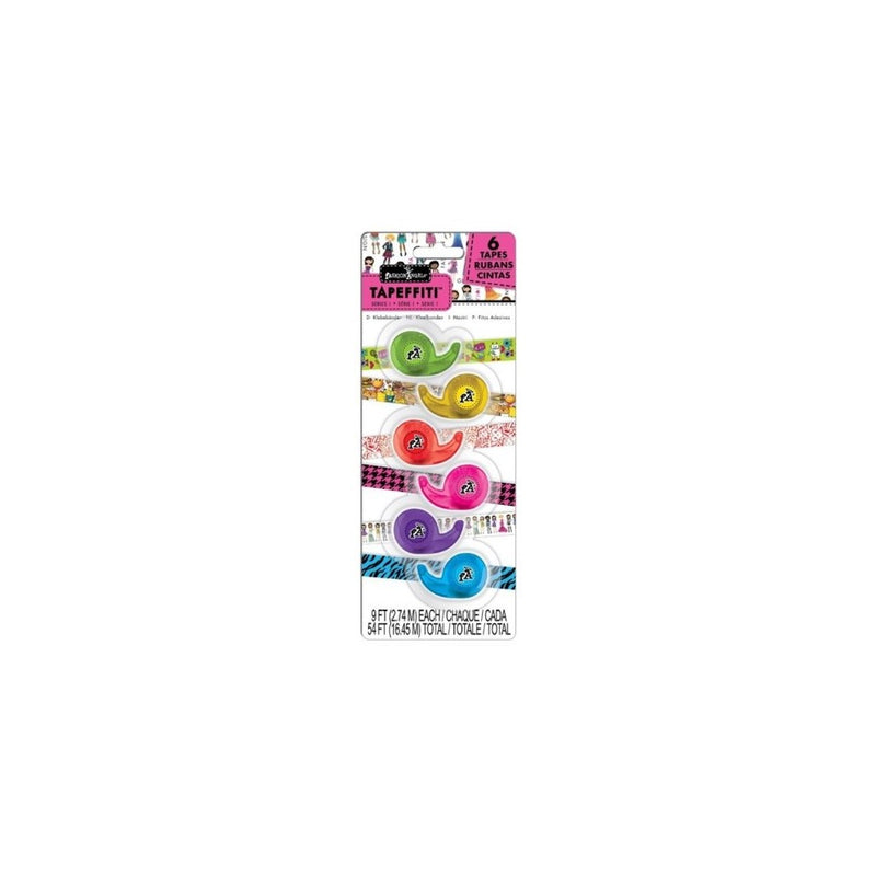 Tapeffiti 6 pack Craft Tape Set for Girls