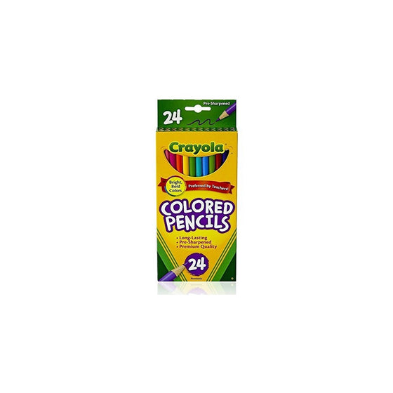 Crayola Colored Pencils Long 24 in a Pack (Pack of 4) 96 Pencils Total