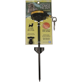 LIXIT RETRACTABLE CABLE TIE OUT STAKE, SMALL