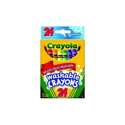 Crayola Crayons Washable 24 CT (Pack of 6)