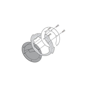 Givi BF18 Tanklock Tanklocked Tank Bag Mounting Flange - SUZUKI