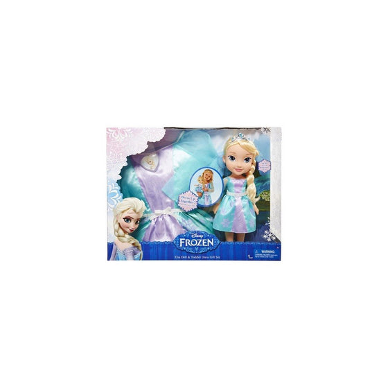 Disney Frozen Elsa Doll & Toddler Dress Gift Set