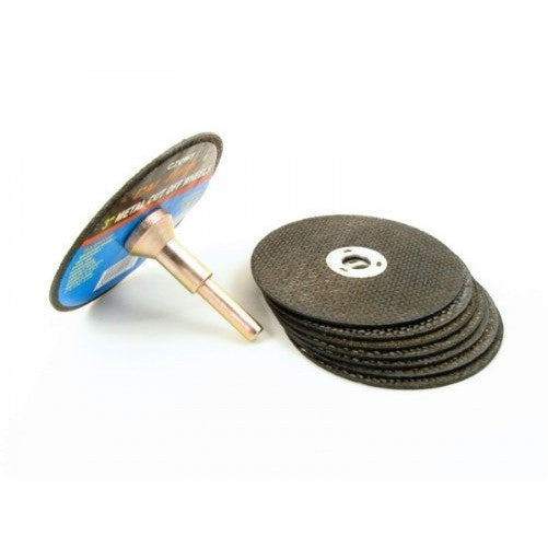 1/4 Die Grinder Mandrel & 3 Metal Cutting Wheels Kit Grind Welds, Model: CZCW3