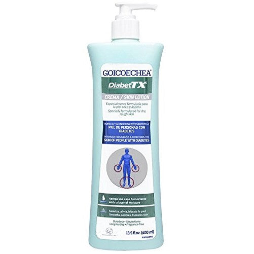 GOICOECHEA Diabet TX Body Lotion with Moisturizers (Including Soybean Oil, Per oxidized Corn Oil) Diabetes, 13.5 oz