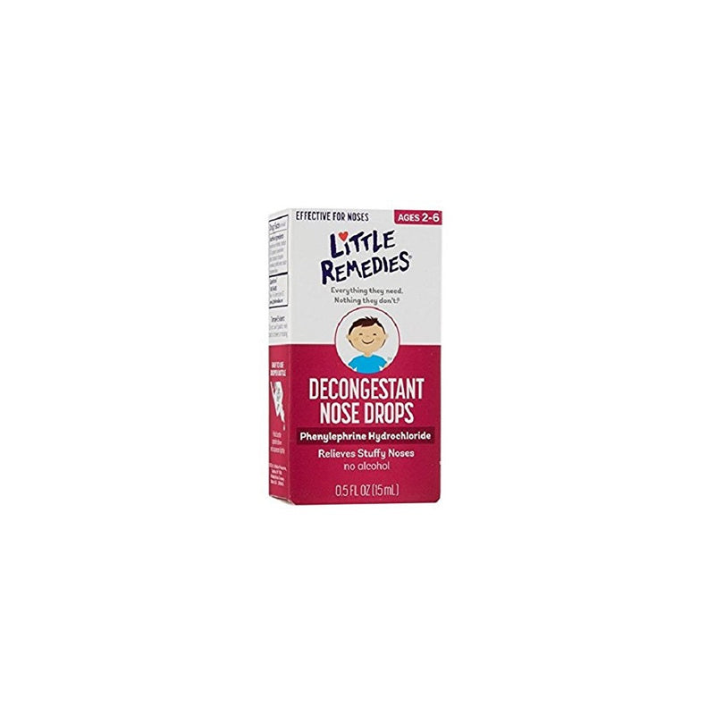 Little Remedies Noses Decongestant Nose Drops for Infants and Children, 2 Count,0.5 fl oz