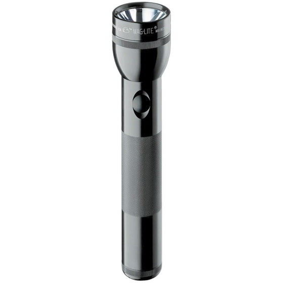 Maglite Heavy-Duty Incandescent 2-Cell D Flashlight, Black