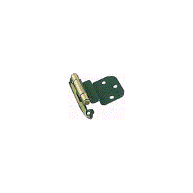 Amerock BPR3429W 3/8" Burnished Brass Self-Close Hinge - 2 Pack