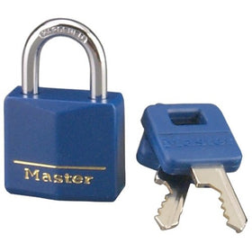 Master Lock 1 3/16" Covered Brass Blue 1-Pack