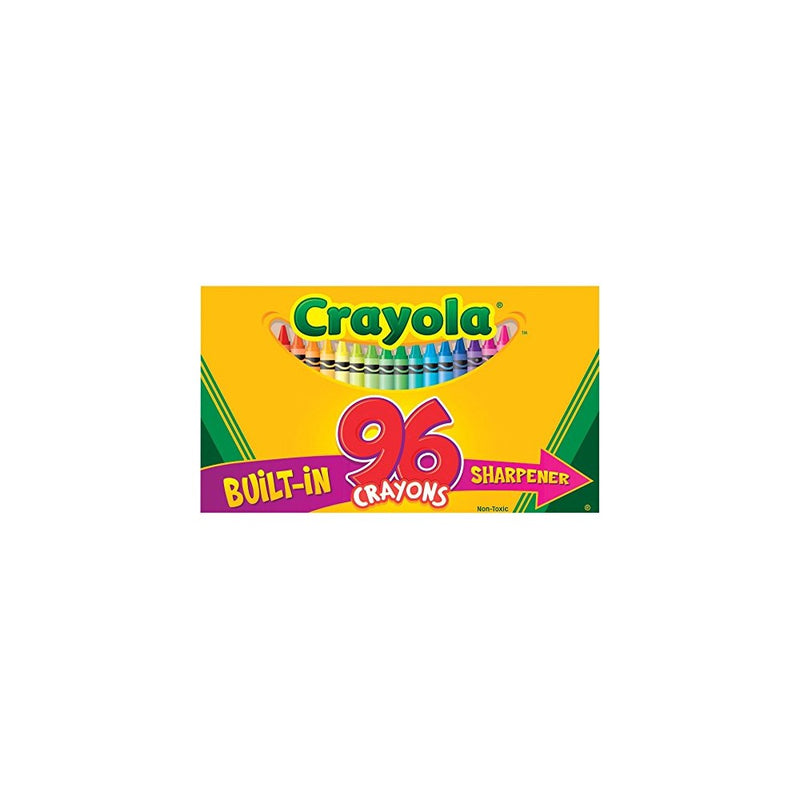 Crayola Crayons; Art Tools; 96 ct.; Durable, Long-Lasting Colors, Built-in Sharpener