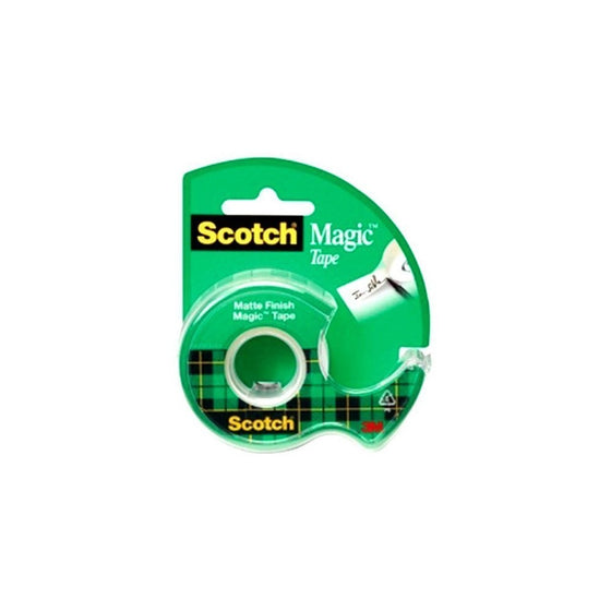 Scotch Magic Tape with Dispenser, Narrow Width, 1/2 x 800 Inches (119)