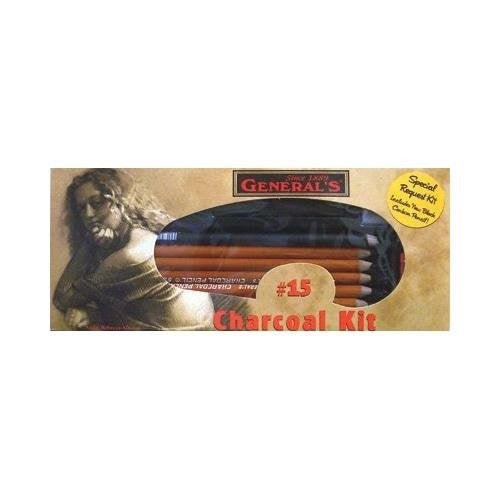 General Pencil Charcoal Kit, 12-Piece