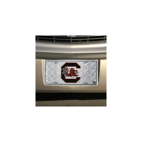 Carolina Gamecocks Diamond License Plate Tin Sign 6 x 12in