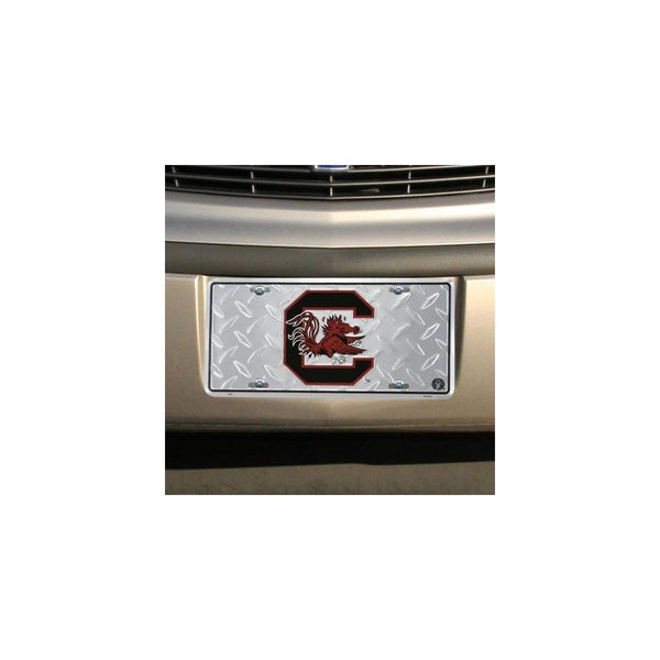 Carolina Gamecocks Diamond License Plate Tin Sign 6 x 12in