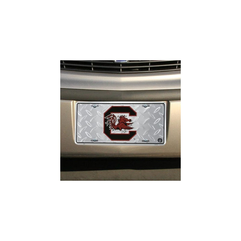 Carolina Gamecocks Diamond License Plate Tin Sign 6 x 12in