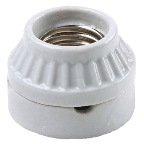 Legrand - Pass & Seymour 9880CC10 Medium Base Lamp Holder Porcelain Surface Amount Type, Two Piece Construction