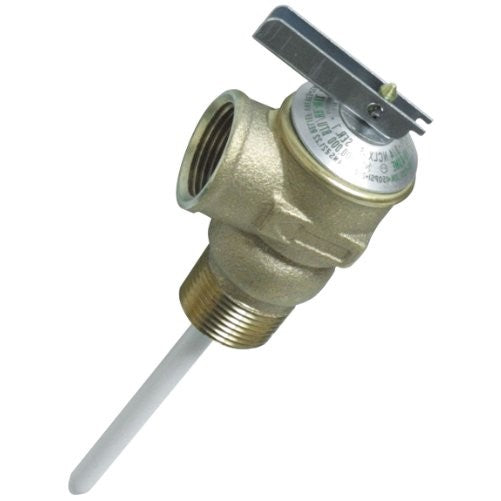 Camco 10471/10473 3/4" Temperature and Pressure Relief Valve with 4" Epoxy-Coated Probe