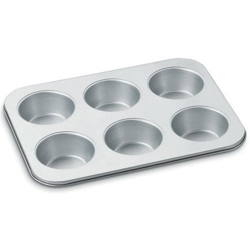 Cuisinart AMB-6JMP Chef's Classic Nonstick Bakeware 6-Cup Jumbo Muffin Pan, Silver