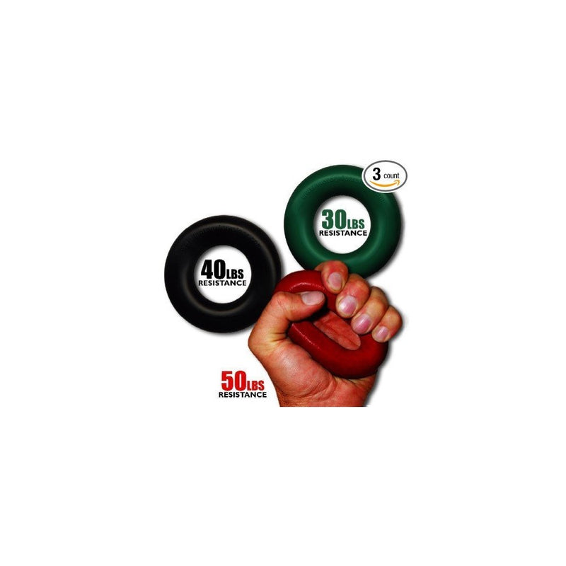 Grip Pro Trainer Hand Grip Forearm Strength Gripper 30, 40 & 50 lbs FULL SET of all 3 weights