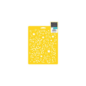 Delta Creative Stencil Mania Stencils, 7 by 10-Inch, SM97-0800 Stars and Swirls