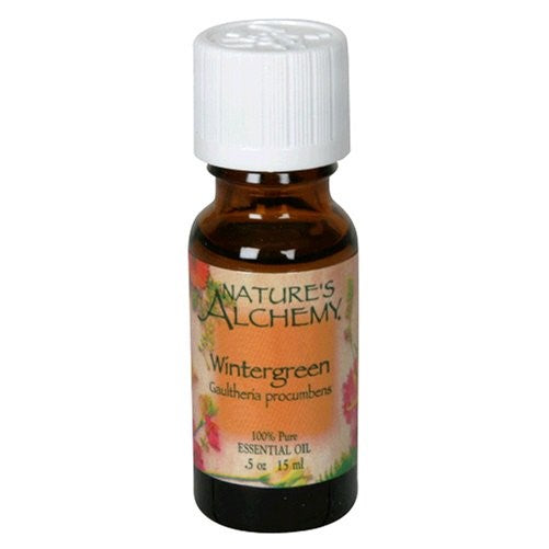 Nature's Alchemy Essential Oil, Wintergreen (Gaultheria Procumbens), 0.5 oz (15 ml)(Pack of 4)